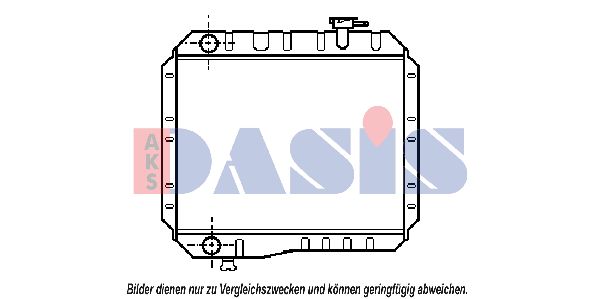 AKS DASIS Радиатор, охлаждение двигателя 210570N